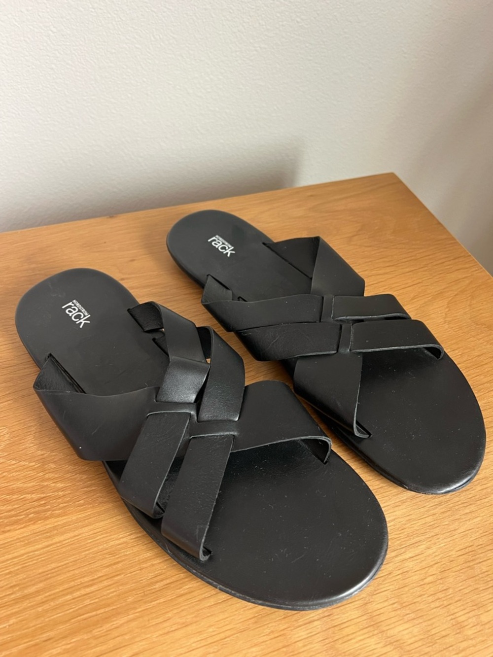 Nordstrom Rack Men’s Leather Slides Size 12 M
